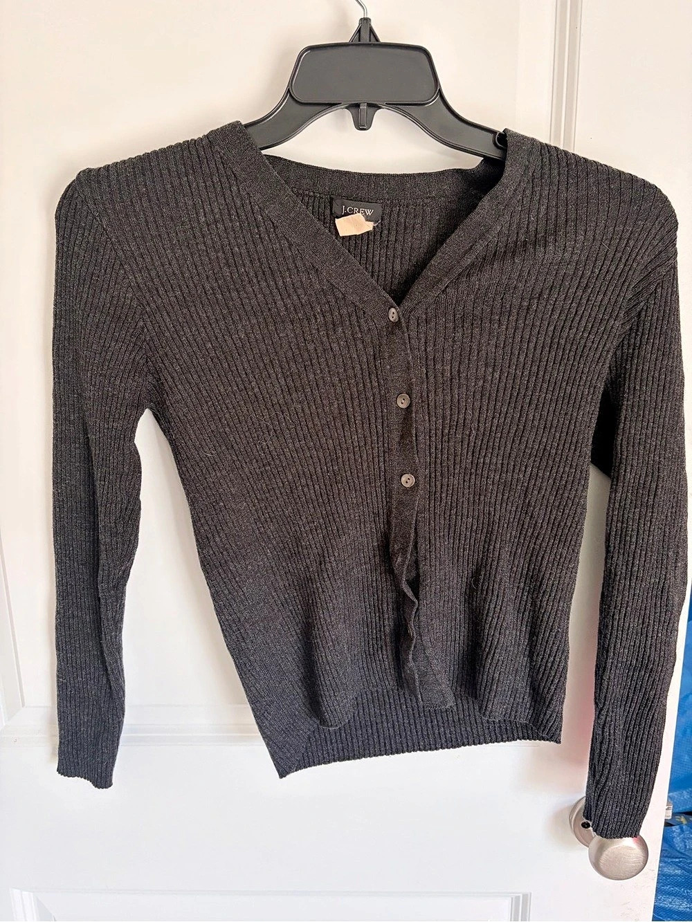 J.Crew Merino Wool Cardigan dark grey Medium
